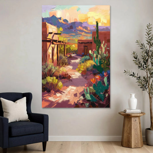Santa Fe Desert Trail - Canvas Wall Art - Sofa - 40x60
