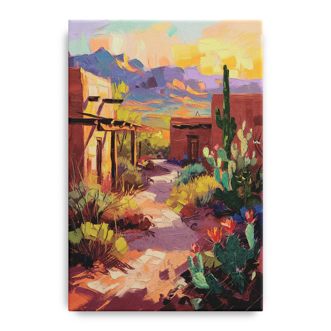 Santa Fe Desert Trail Front - Canvas Wall Art