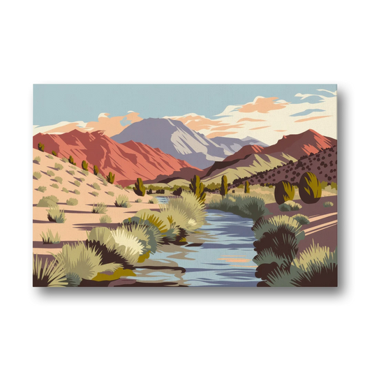 Santa Fe Mountain View - Canvas Wall Art - Front