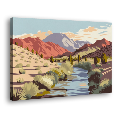 Santa Fe Mountain View - Canvas Wall Art - Side