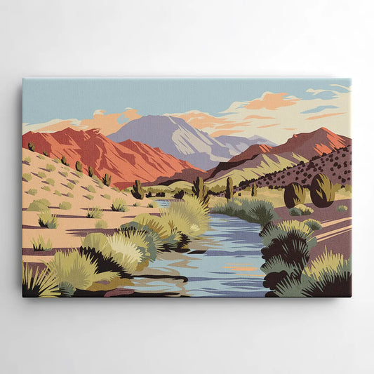 Santa Fe Mountain View - Canvas Wall Art