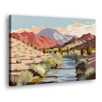 Santa Fe Mountain View Side - Canvas Wall Art