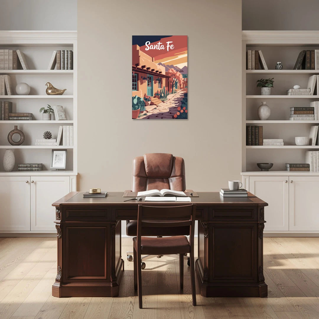 Santa Fe Southwest Charm - Canvas Wall Art - Office - 24x36