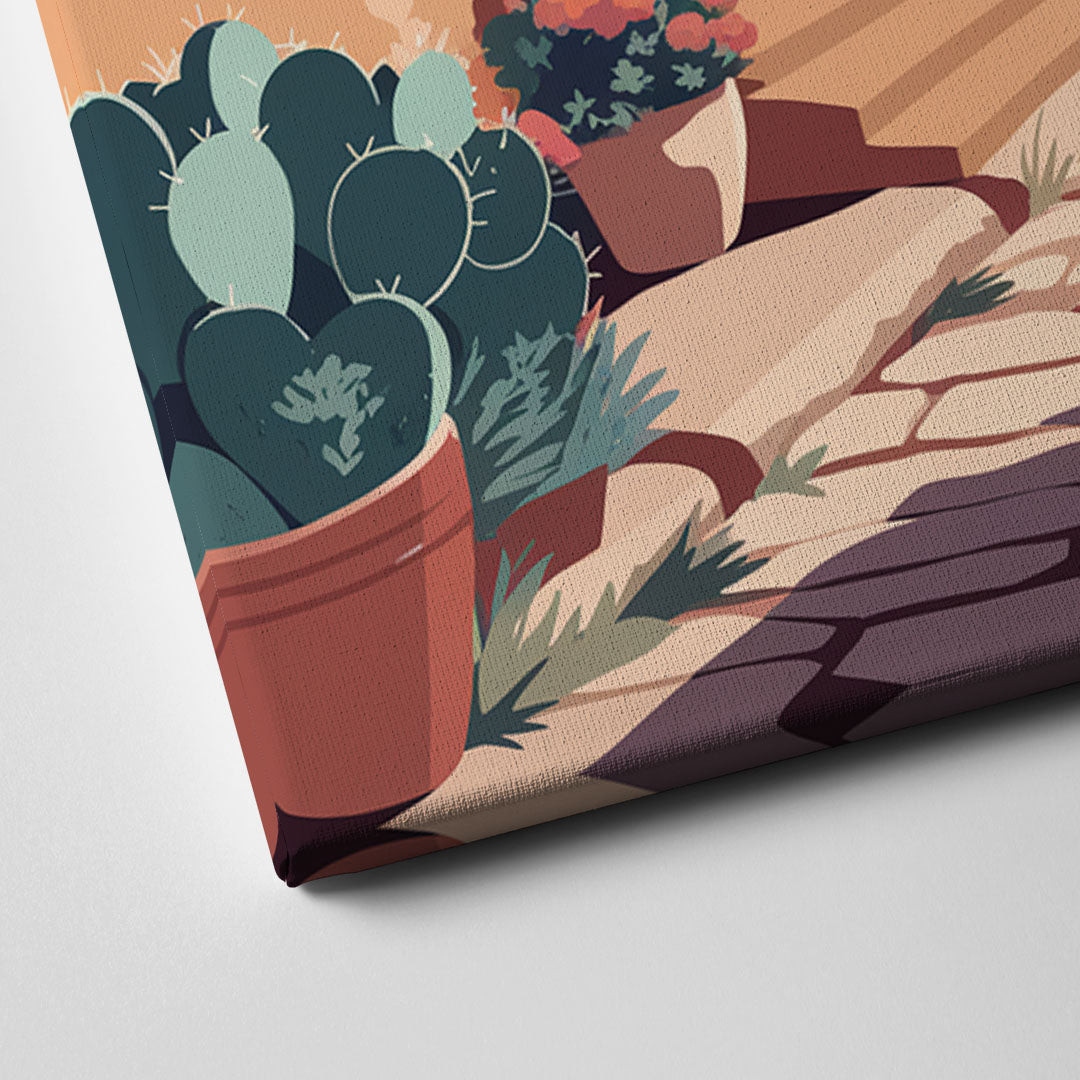 Santa Fe Southwest Charm Canvas Close Up
