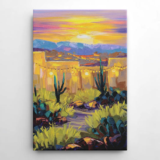 Santa Fe Sunlit Horizon - Canvas Wall Art