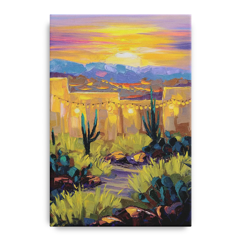 Santa Fe Sunlit Horizon Front - Canvas Wall Art