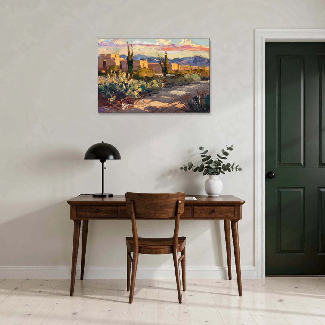 Santa Fe Sunset Landscape - Canvas Wall Art - Office - 36x24