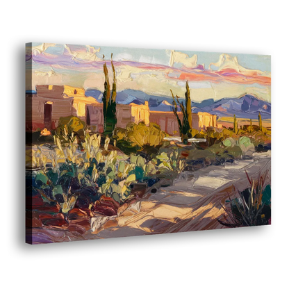 Santa Fe Sunset Landscape Side - Canvas Wall Art