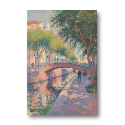 Santa Lucía Riverwalk - Canvas Wall Art - Front