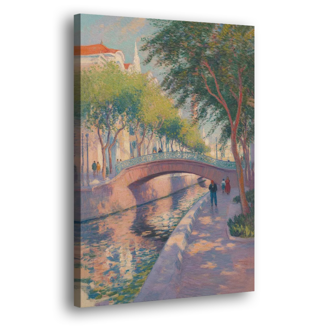 Santa Lucía Riverwalk Side - Canvas Wall Art