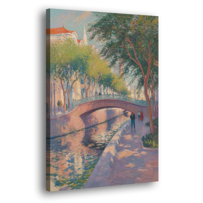 Santa Lucía Riverwalk Side - Canvas Wall Art