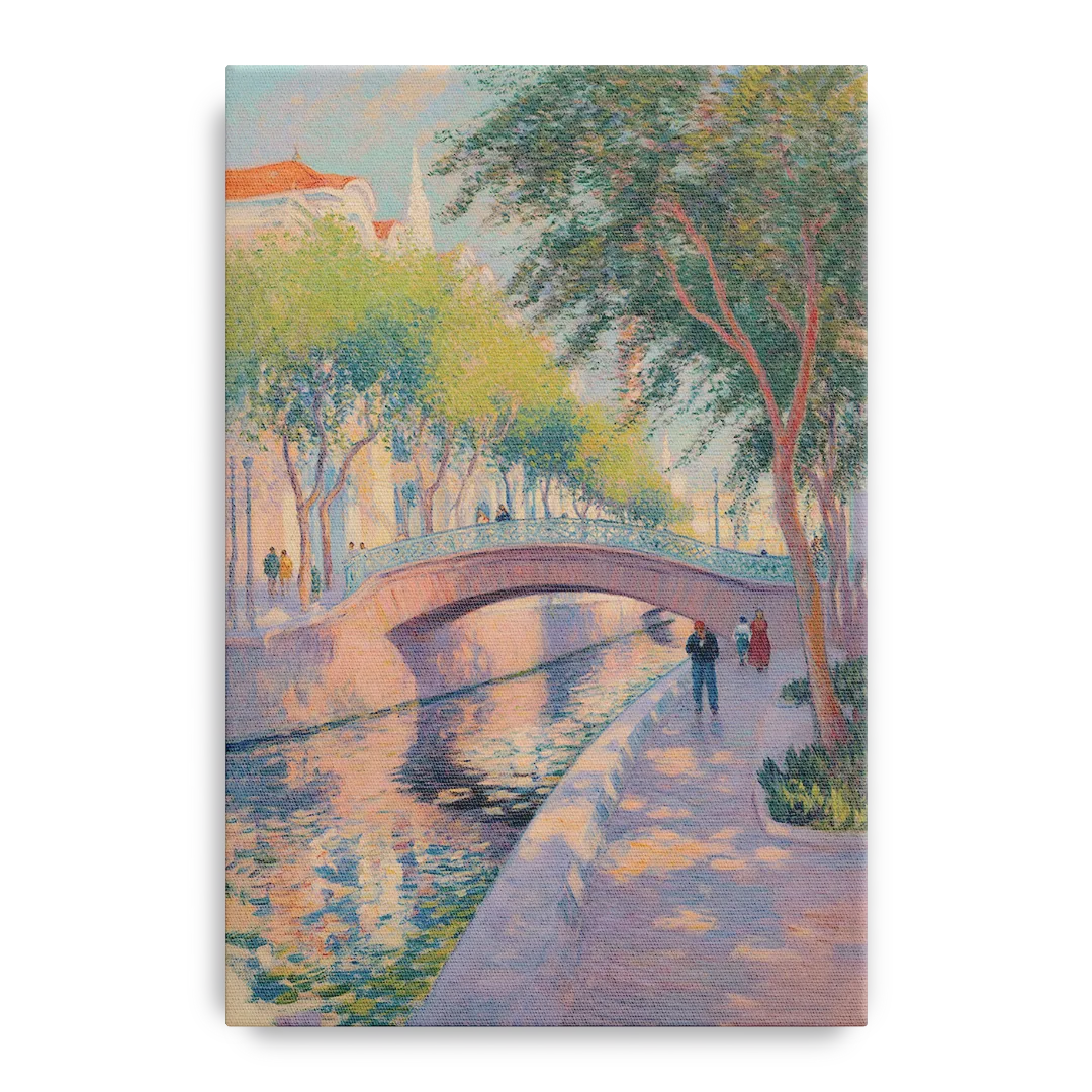 Santa Lucía Riverwalk Front - Canvas Wall Art