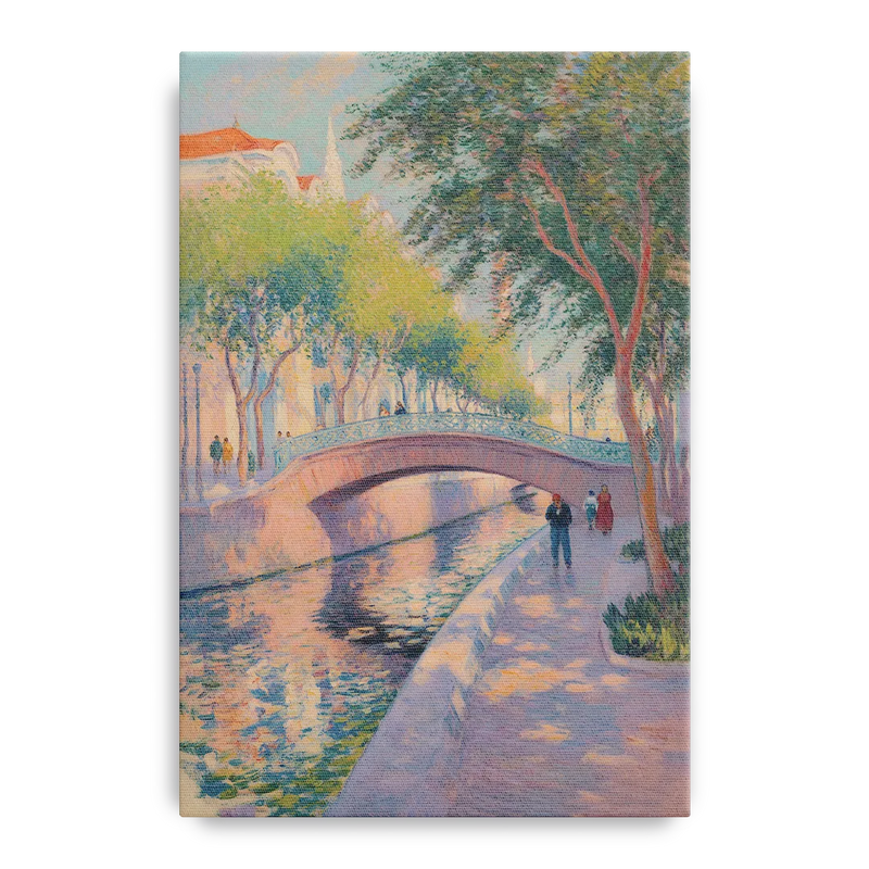 Santa Lucía Riverwalk Front - Canvas Wall Art
