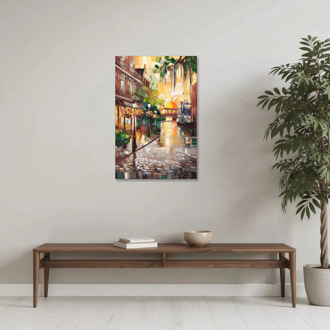 Savannah River Street Vibes - Canvas Wall Art - Coffee Table - 24x36