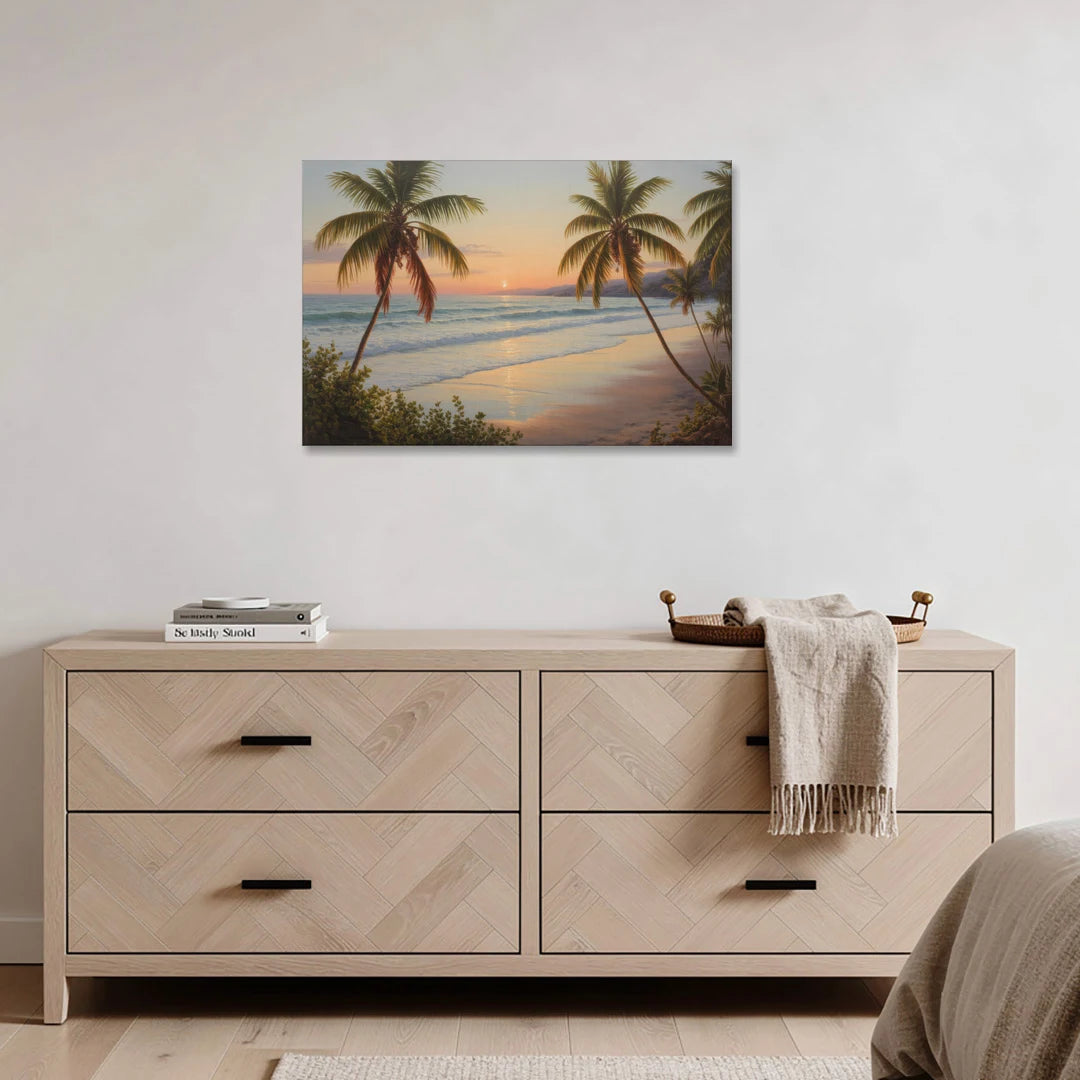 Sayulita Beach Sunset - Canvas Wall Art - Coffee Table - 36x24