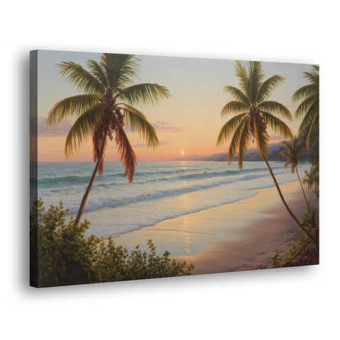 Sayulita Beach Sunset - Canvas Wall Art - Side