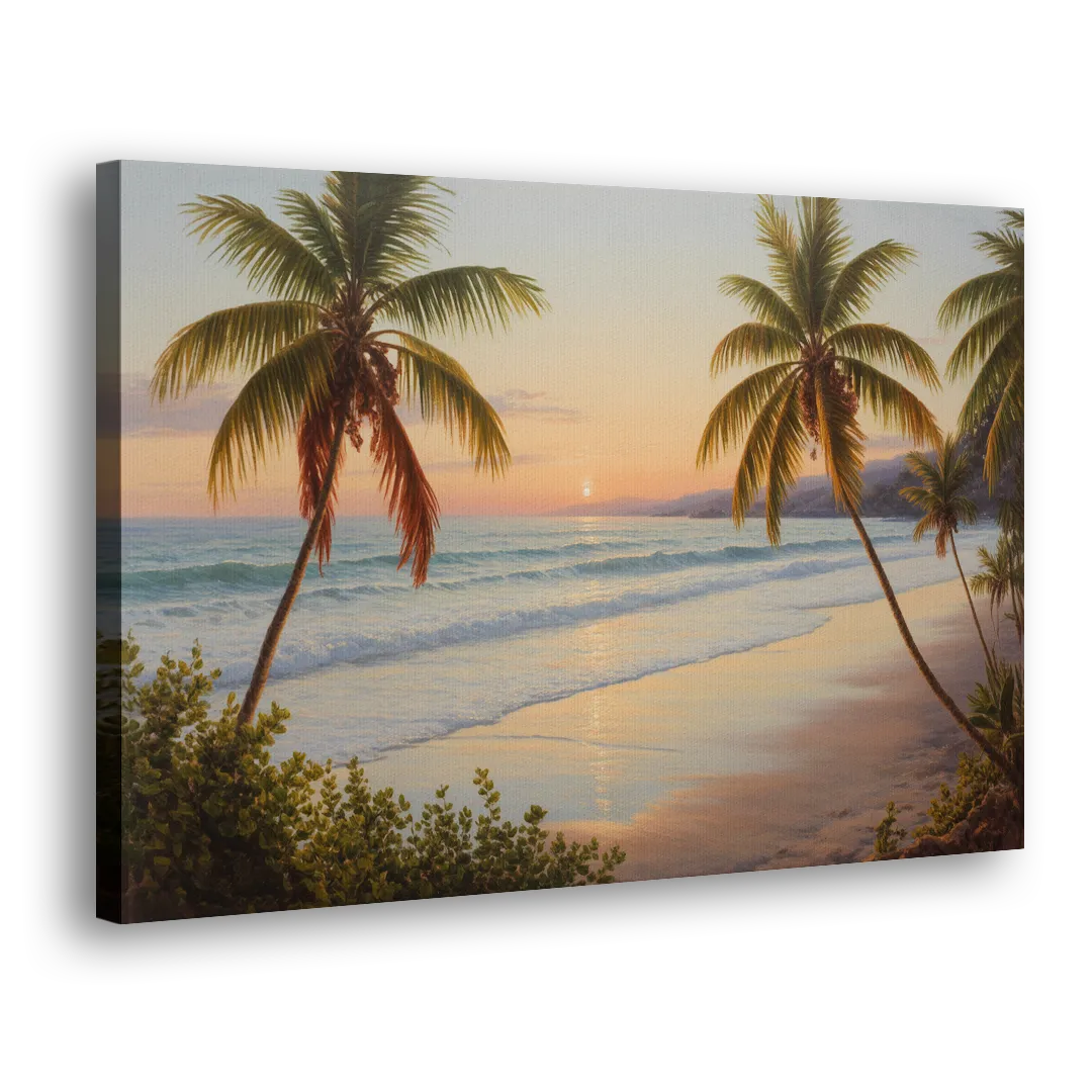 Sayulita Beach Sunset Side - Canvas Wall Art