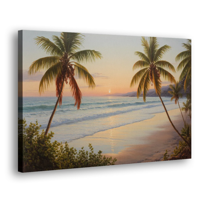 Sayulita Beach Sunset Side - Canvas Wall Art
