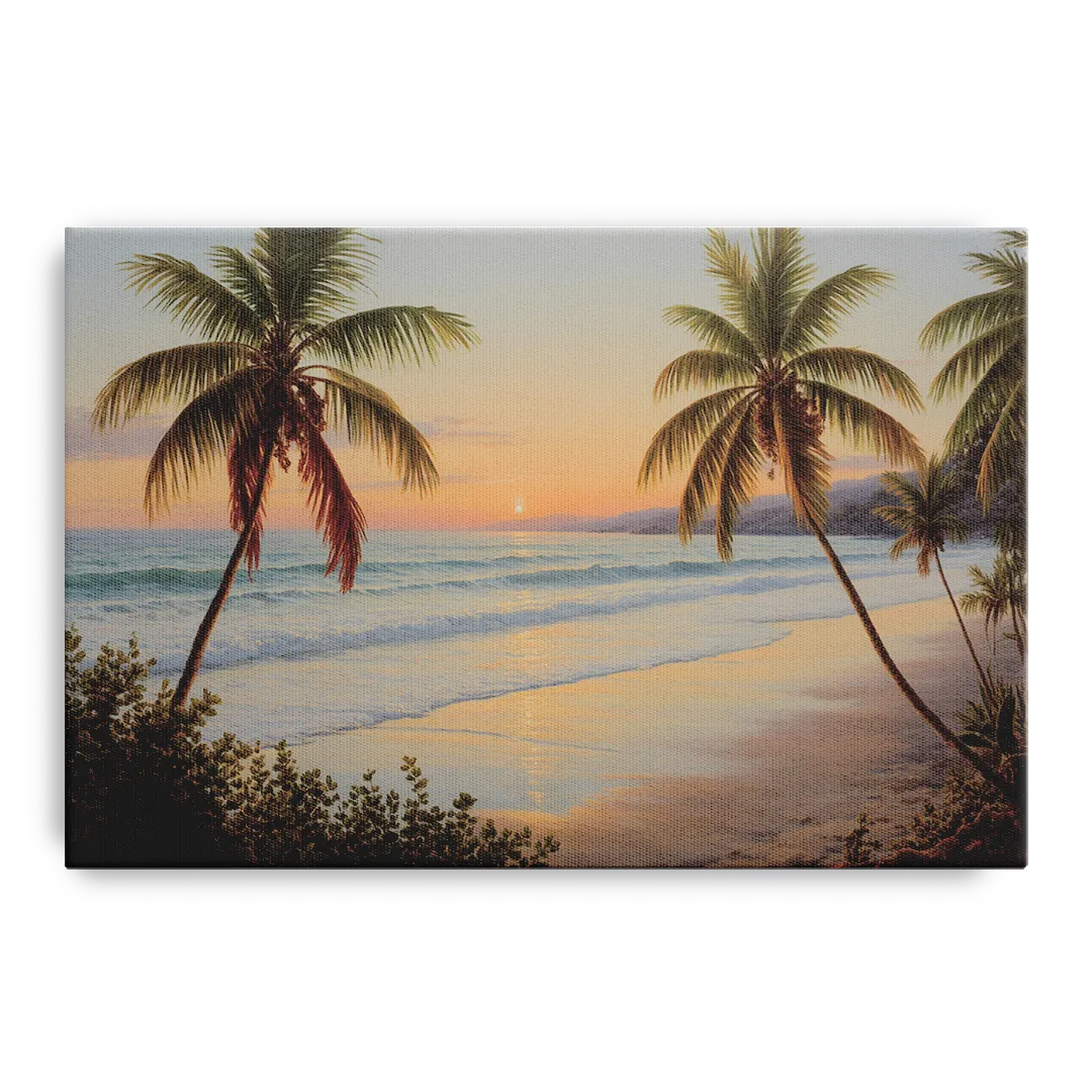 Sayulita Beach Sunset Front - Canvas Wall Art