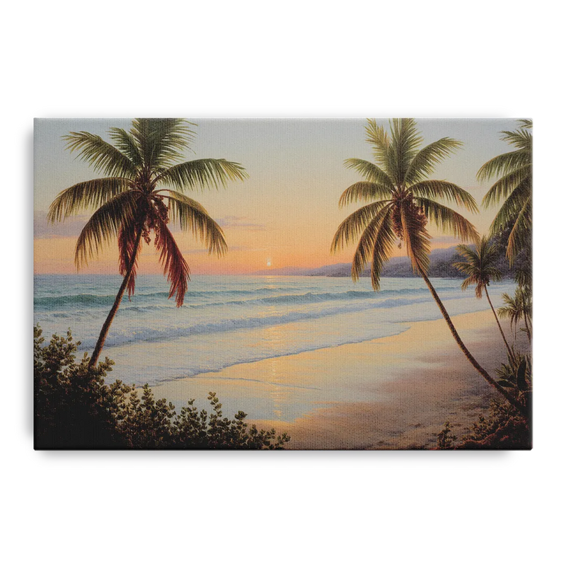 Sayulita Beach Sunset Front - Canvas Wall Art