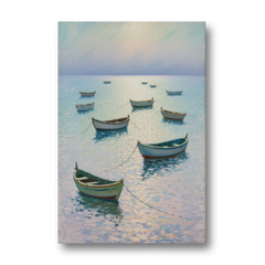 Sayulita Fishing Boats - Canvas Wall Art - Front