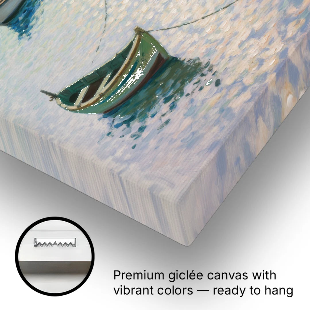 Sayulita Fishing Boats - Canvas Wall Art - Gallery Wrap Corner