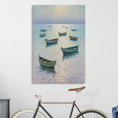 Sayulita Fishing Boats Sitting Room - Canvas Wall Art