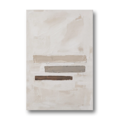 Scandinavian Abstract Art of Birch, Ash and Walnut Bars - Canvas Wall Art - Front