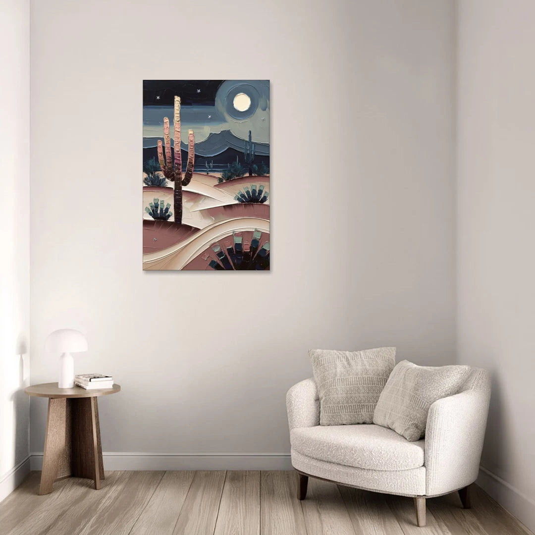 Scottsdale Desert Nights - Canvas Wall Art - Sofa - 24x36