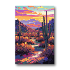 Scottsdale Desert Sunset - Canvas Wall Art - Front