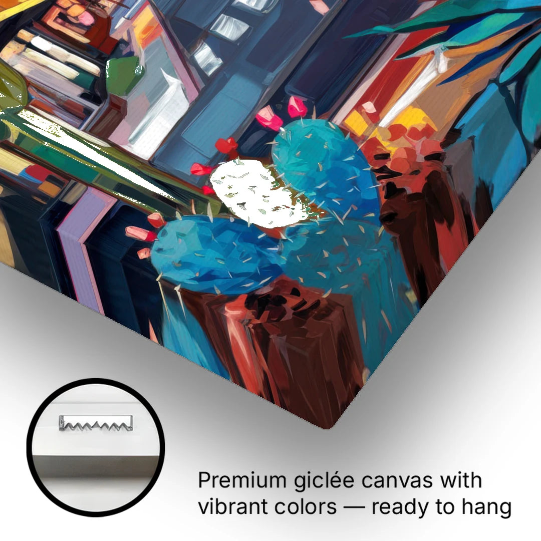 Scottsdale Downtown Vibes - Canvas Wall Art - Gallery Wrap Corner