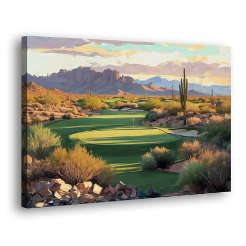 Scottsdale Golf Paradise - Canvas Wall Art - Side