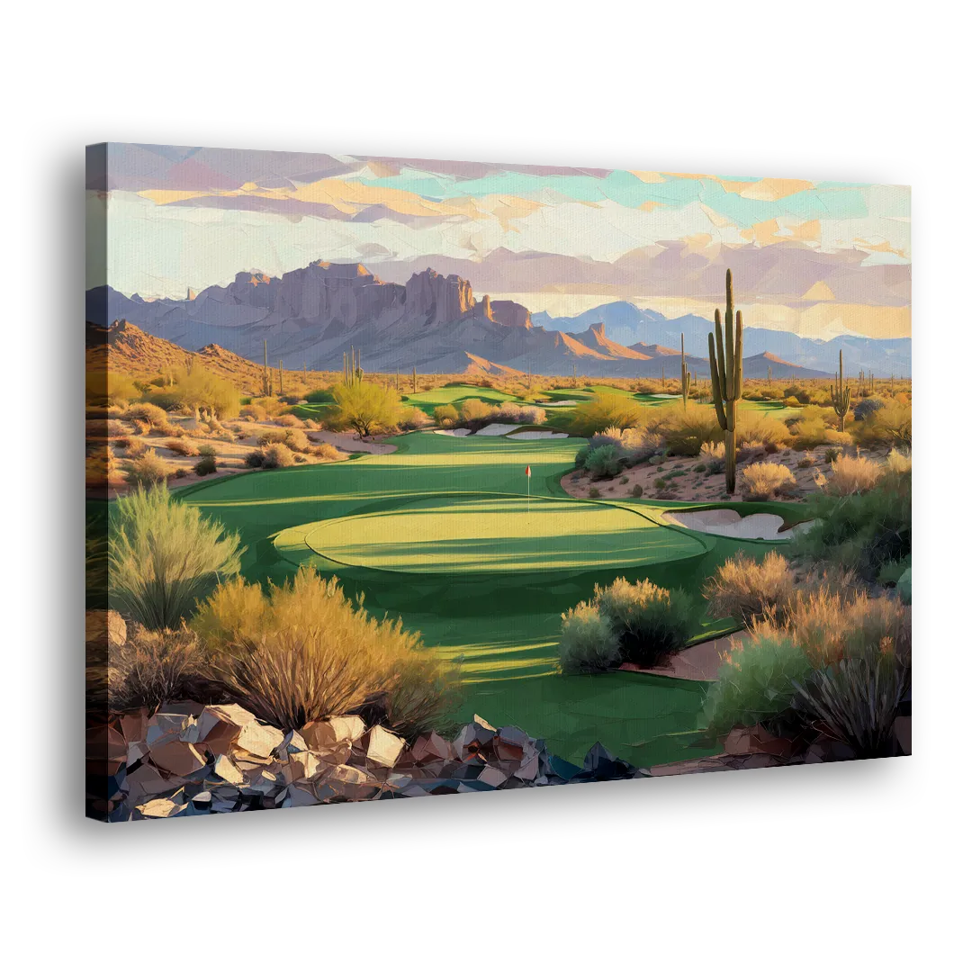 Scottsdale Golf Paradise Side - Canvas Wall Art