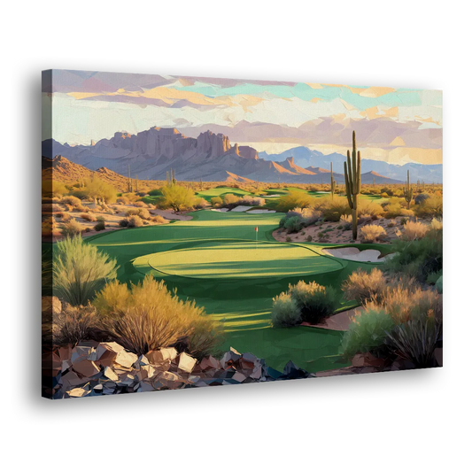 Scottsdale Golf Paradise Side - Canvas Wall Art