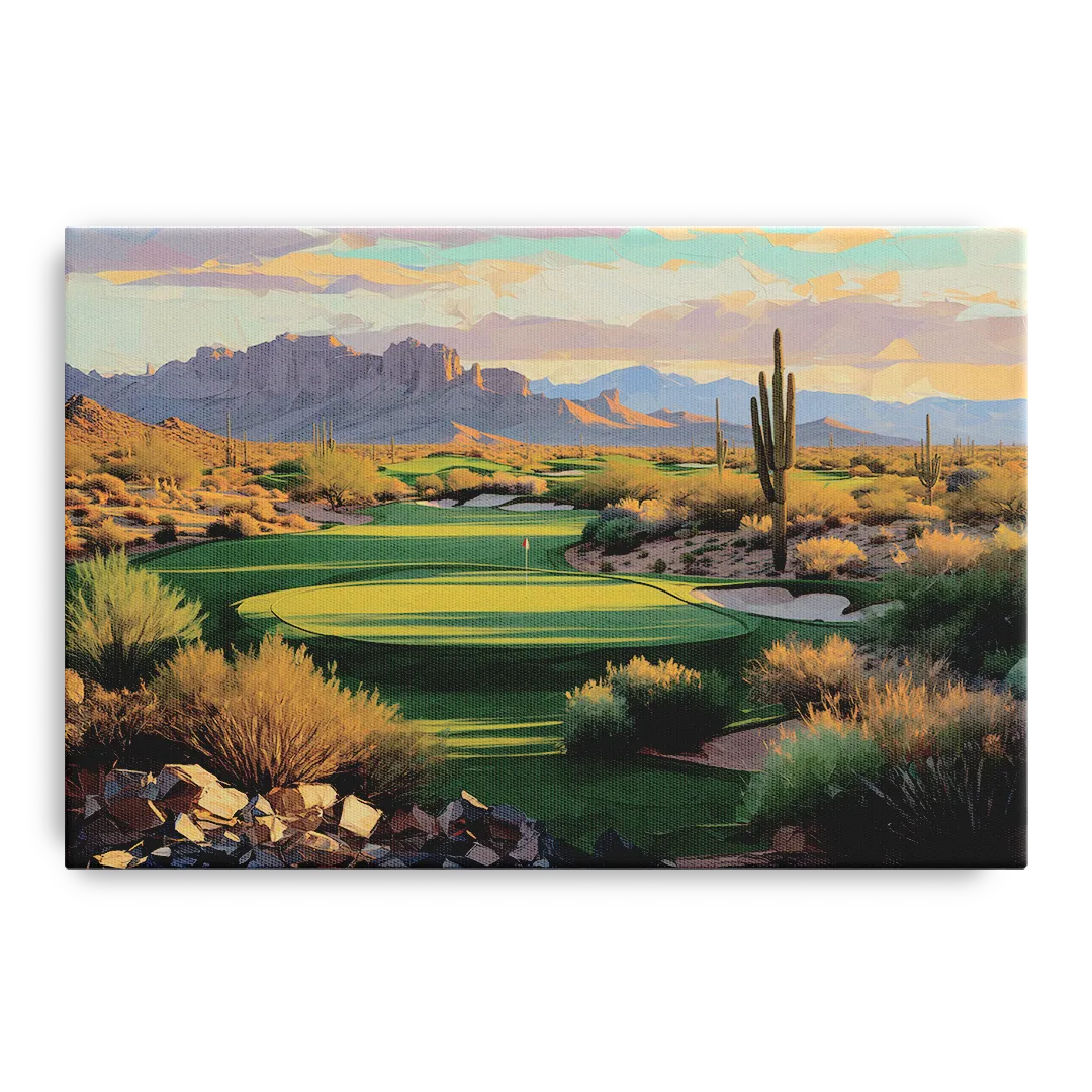 Scottsdale Golf Paradise Front - Canvas Wall Art
