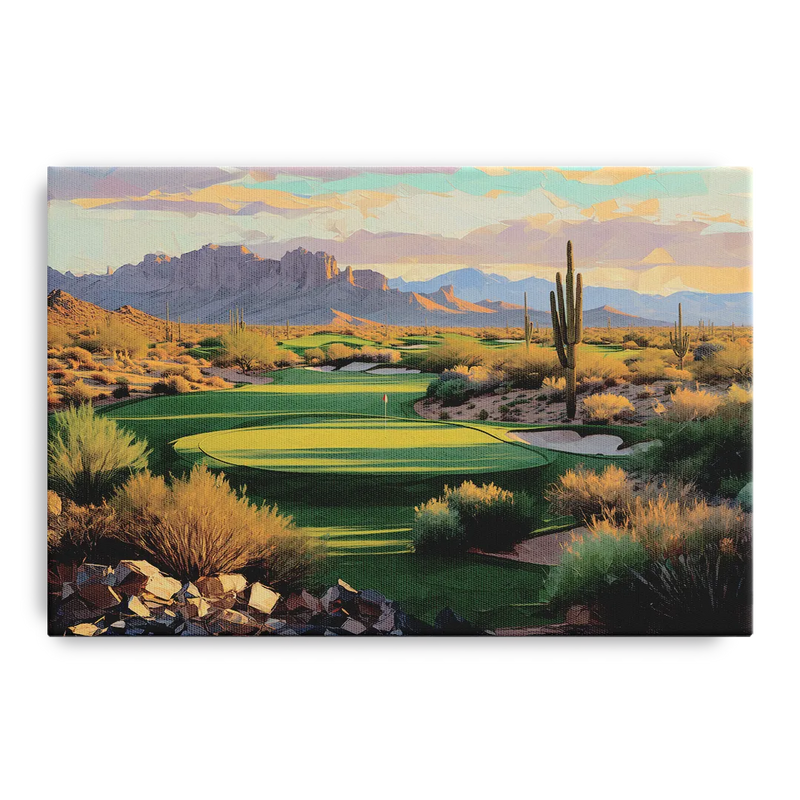 Scottsdale Golf Paradise Front - Canvas Wall Art