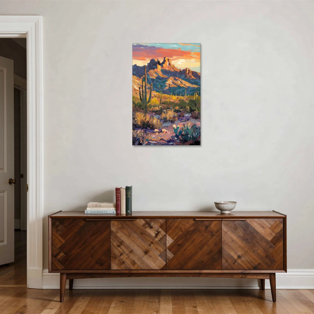 Scottsdale Mountain Views - Canvas Wall Art - Coffee Table - 24x36
