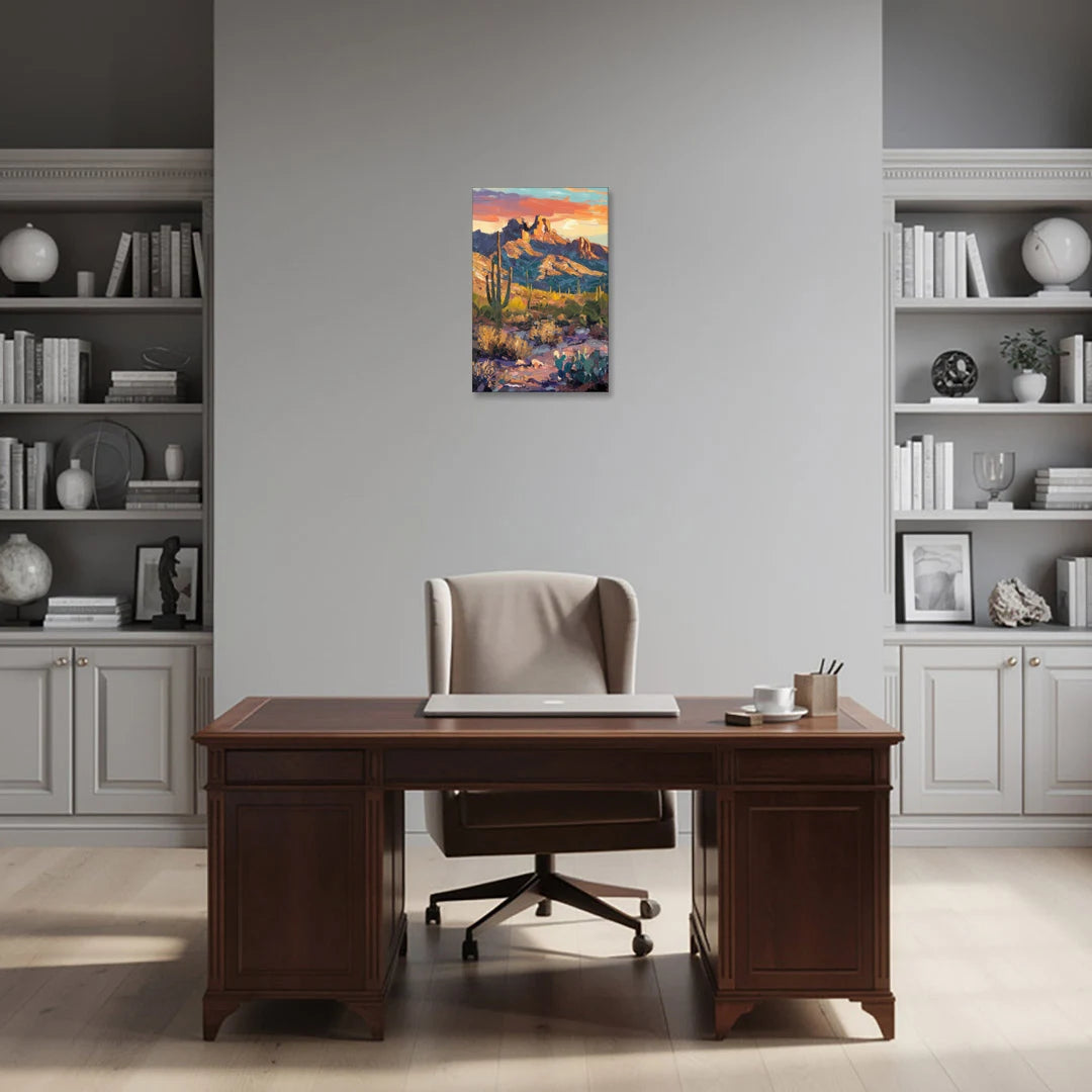 Scottsdale Mountain Views - Canvas Wall Art - Office - 16x24