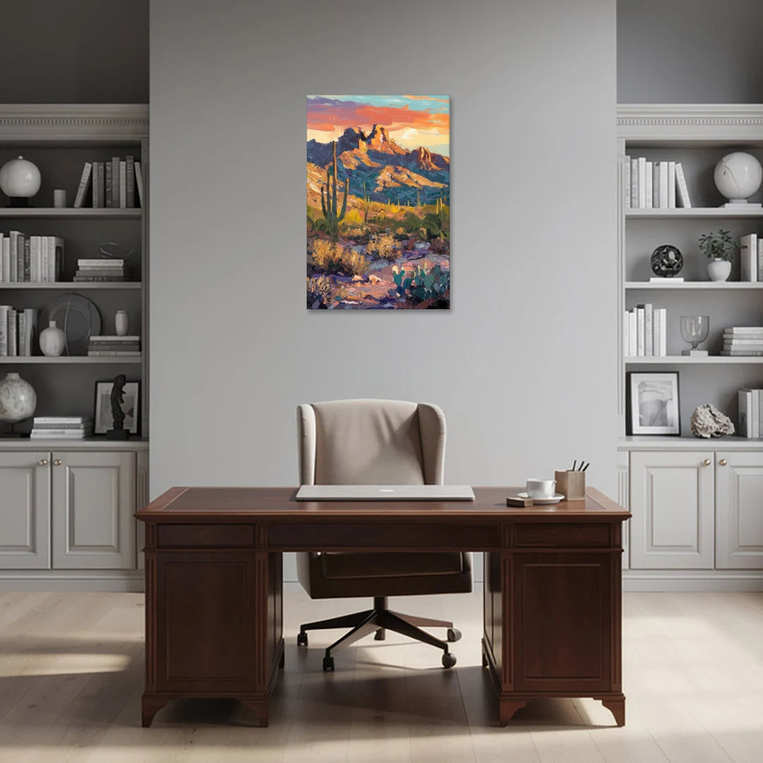 Scottsdale Mountain Views - Canvas Wall Art - Office - 24x36