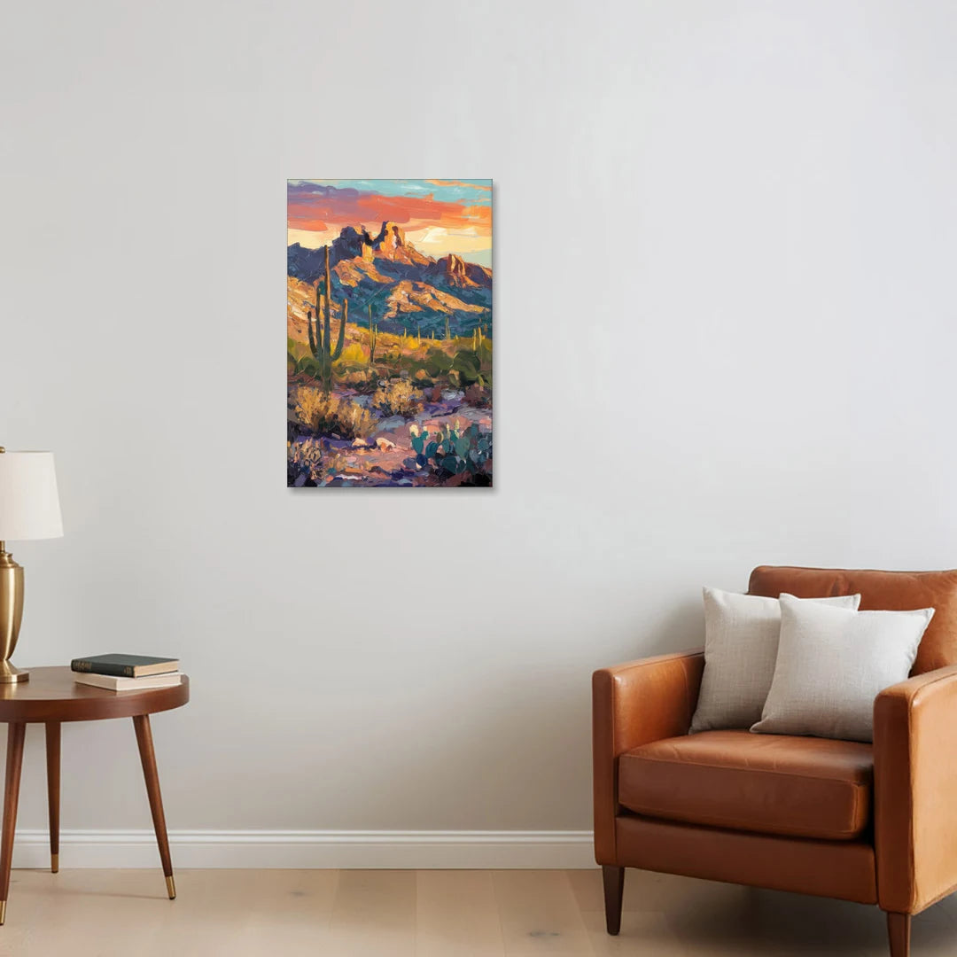 Scottsdale Mountain Views - Canvas Wall Art - Sofa - 20x30