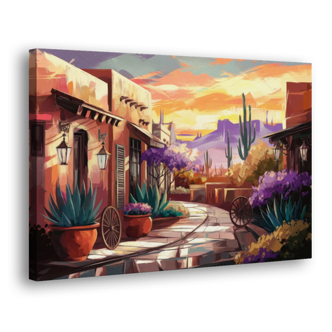 Scottsdale Old Town Charm - Canvas Wall Art - Side