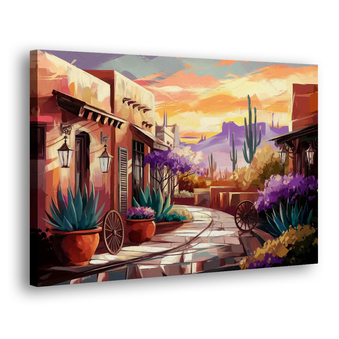 Scottsdale Old Town Charm Side - Canvas Wall Art