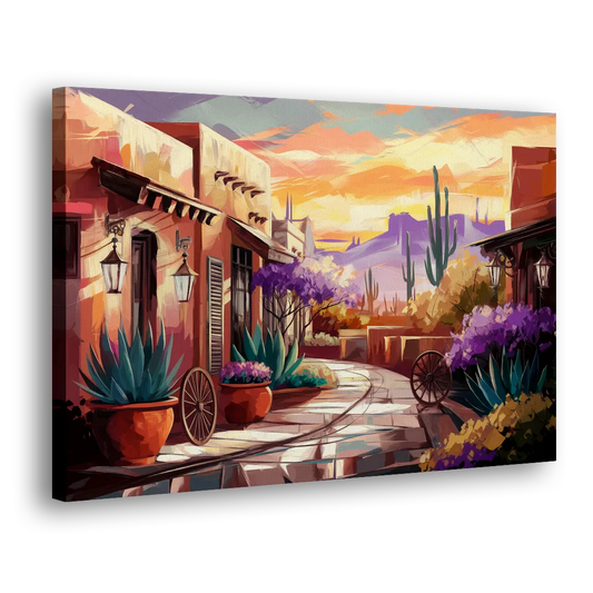 Scottsdale Old Town Charm Side - Canvas Wall Art