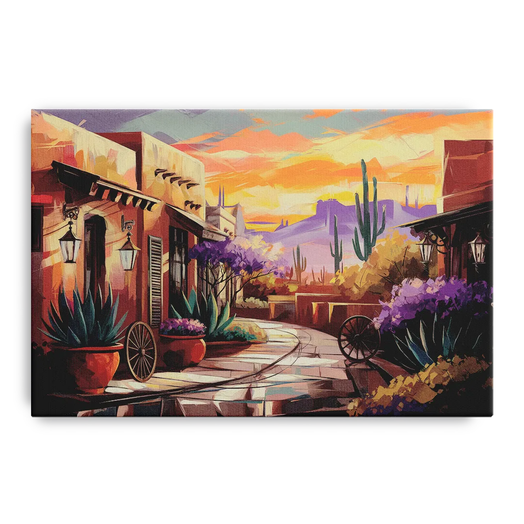Scottsdale Old Town Charm Front - Canvas Wall Art