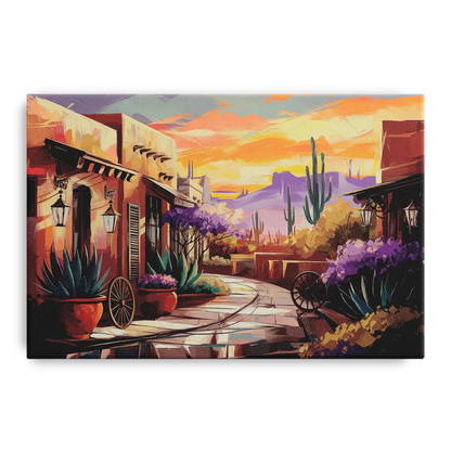 Scottsdale Old Town Charm Front - Canvas Wall Art