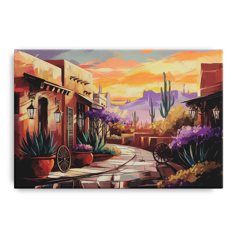 Scottsdale Old Town Charm Front - Canvas Wall Art