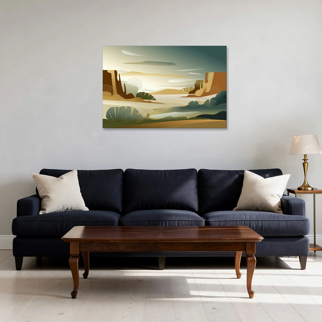 Scottsdale Sonoran Serenity - Canvas Wall Art - Sofa - 36x24