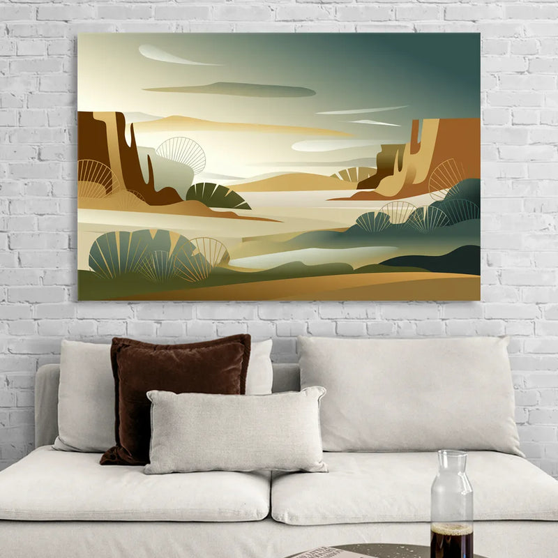Scottsdale Sonoran Serenity Living Room - Canvas Wall Art