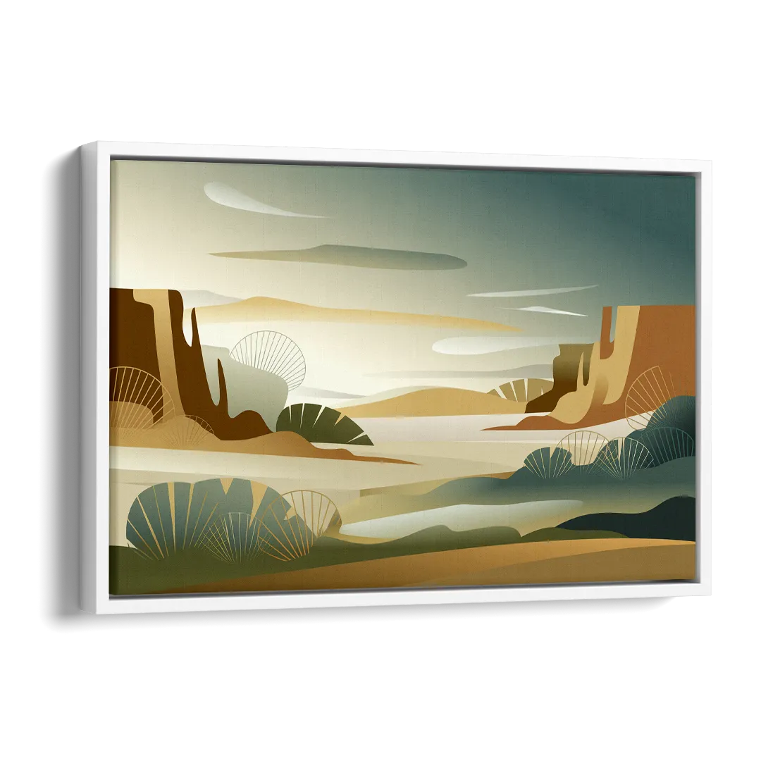 Scottsdale Sonoran Serenity Side - White Canvas Wall Art