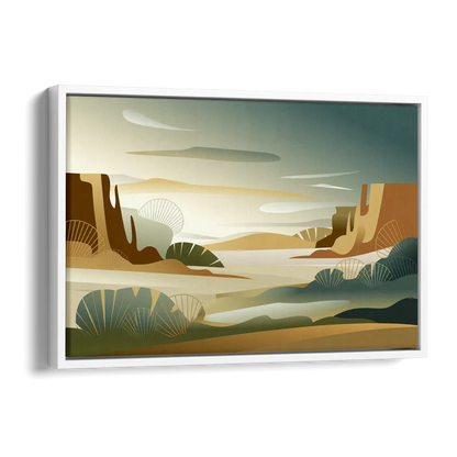 Scottsdale Sonoran Serenity Side - White Canvas Wall Art